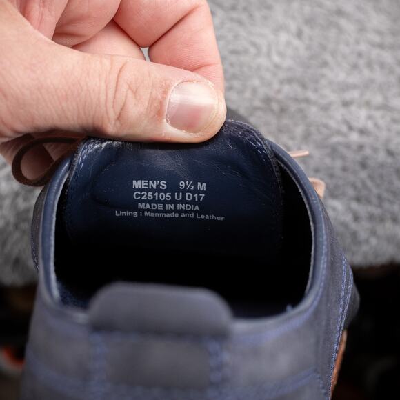 Cole Haan Tyler Grand Plain Ox Shoes Mens 9.5 M Marine Blue Leather C25105 - Picture 5 of 9